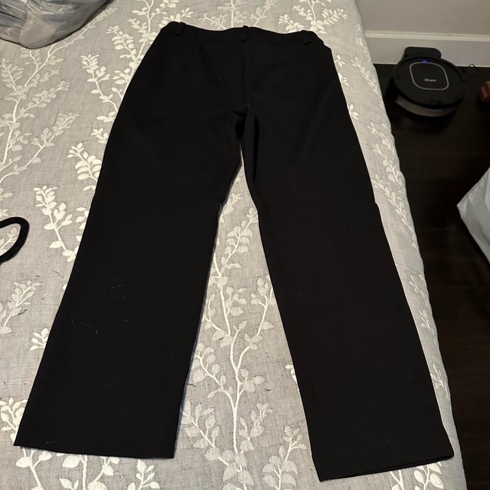 Black dress slacks - mid calf length